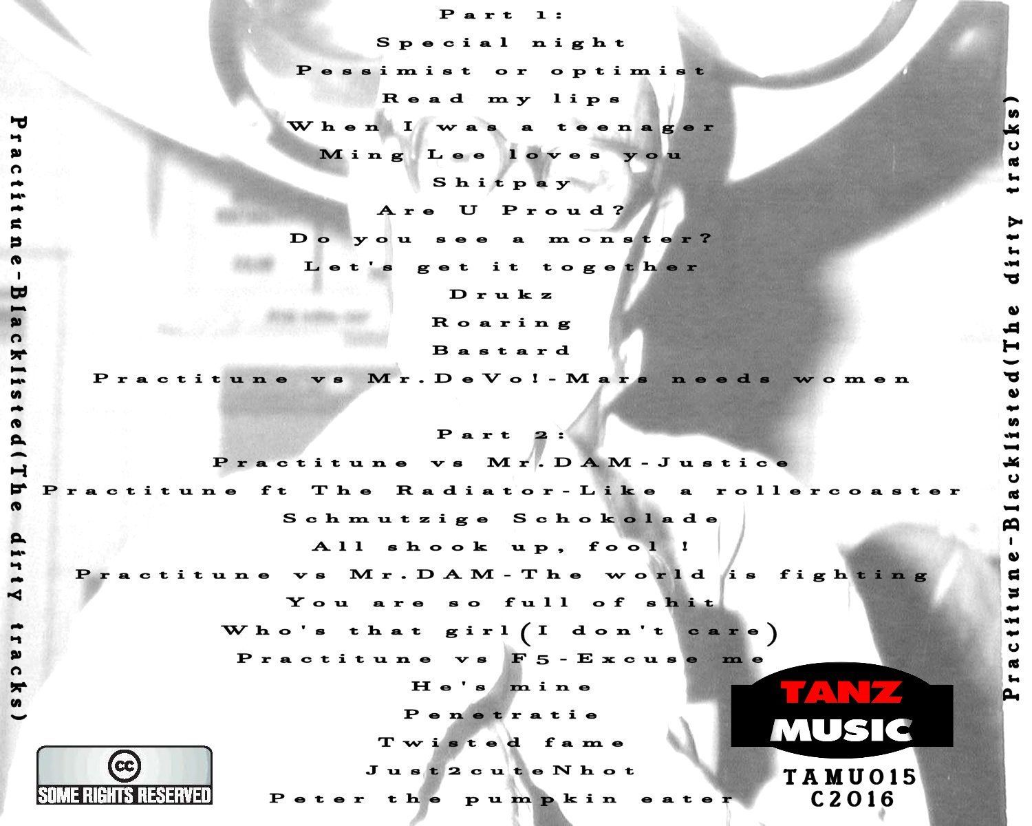 Practitune-Blacklisted(The dirty tracks)-Back