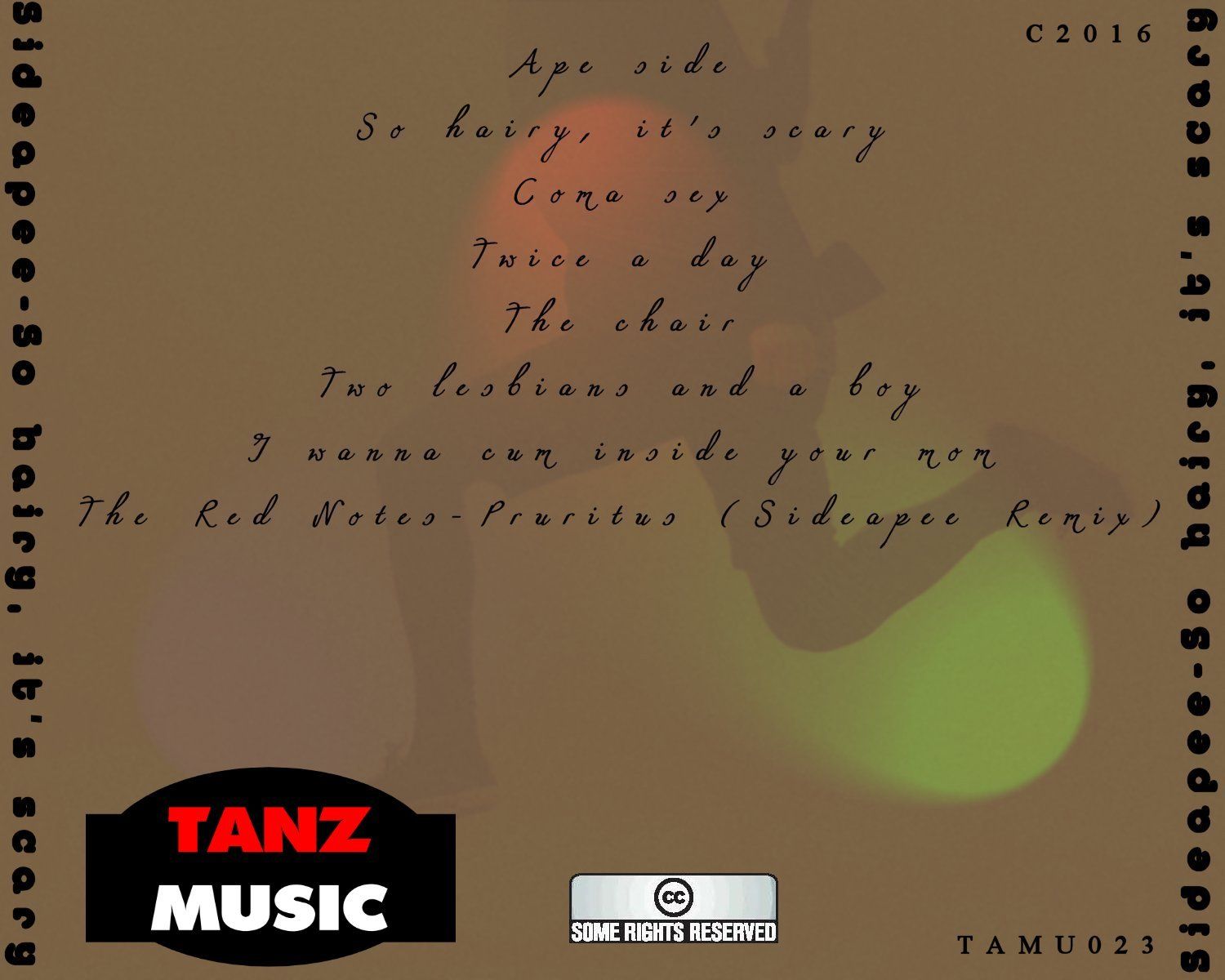 Sideapee-So hairy, it's scary-Back