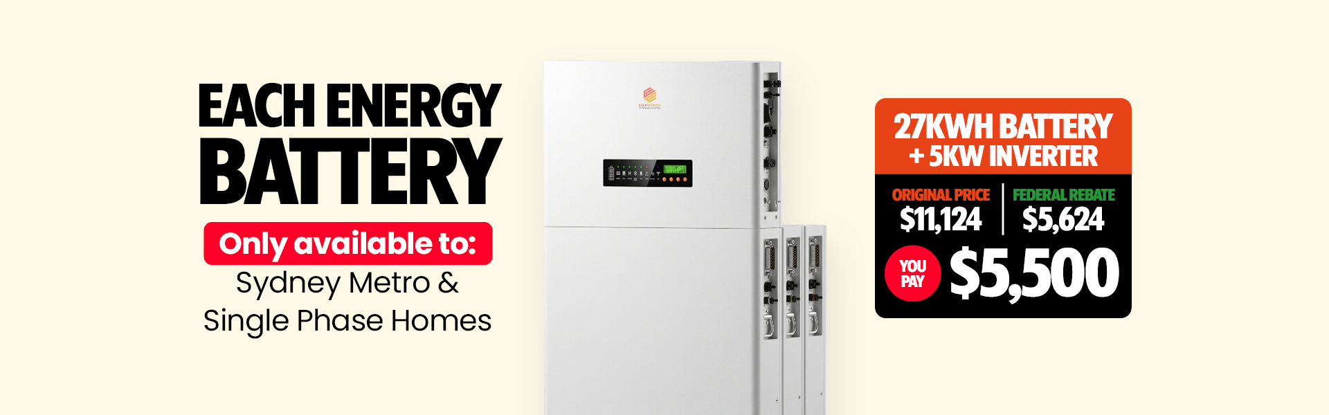 Each Energy Solar Batteries