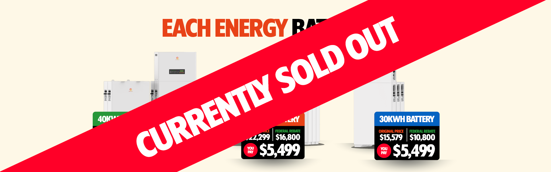 Aussie Solar Batteries | Each Energy