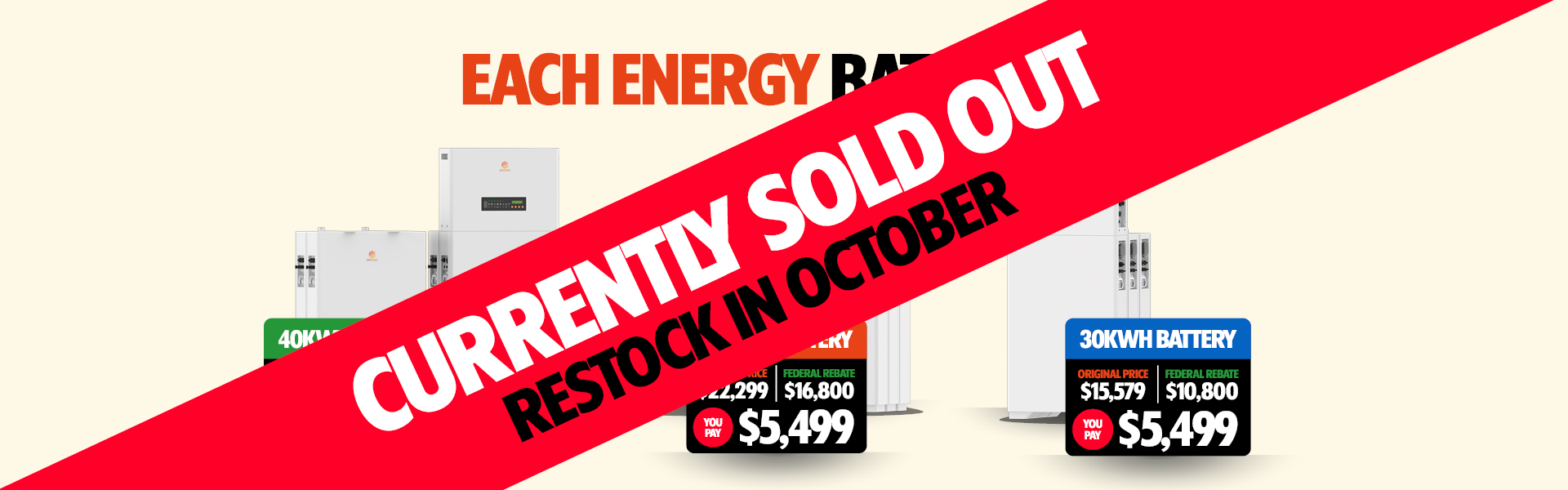 Aussie Solar Batteries | Each Energy