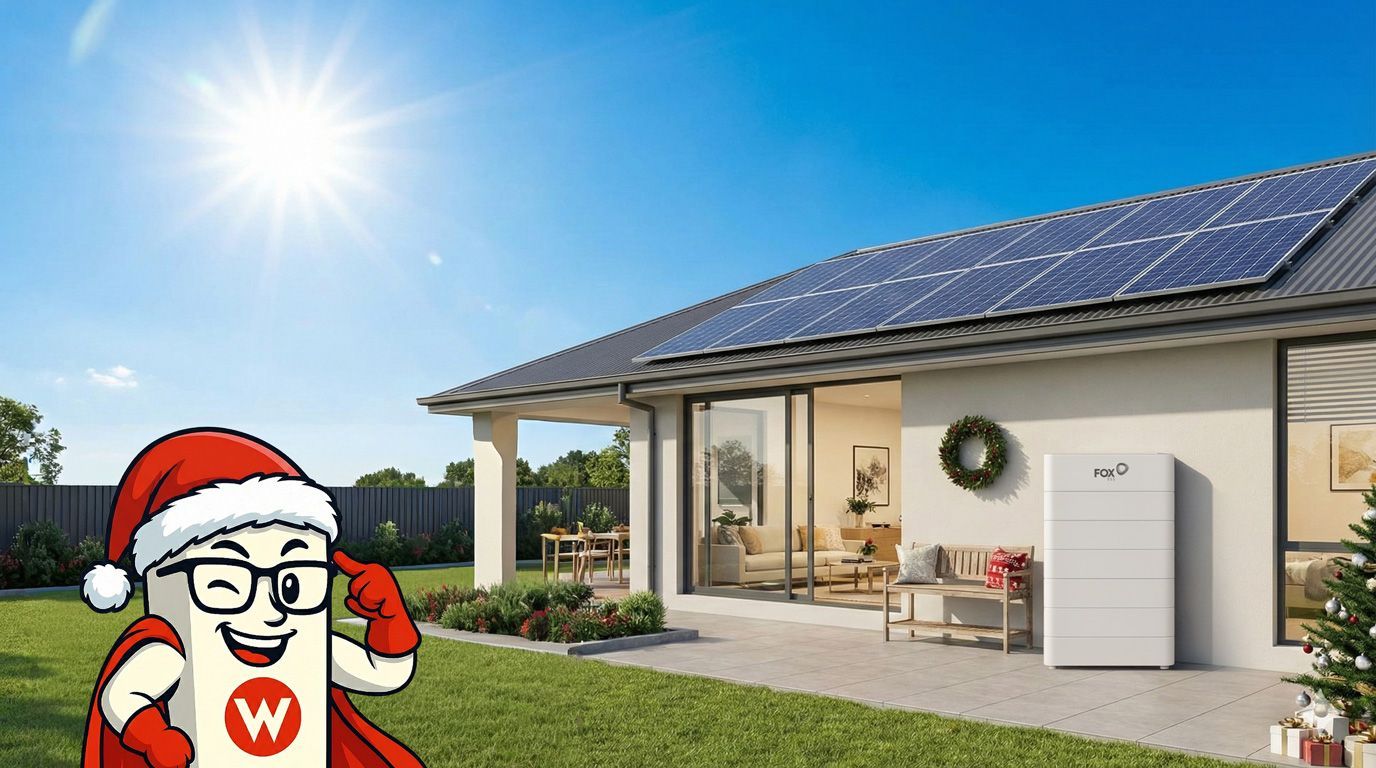 Summer Christmas Solar Battery Installation