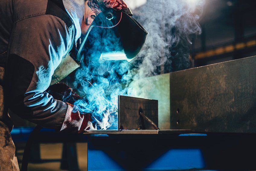 Industrial Welder With Torch - Custom Metal Fabrication in Hood River, OR