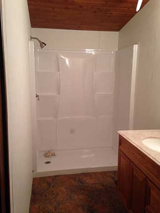 Mobile Home Shower Area - Mobile Home Repair in Ponder TX