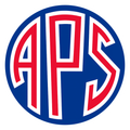 APS logo in red and white letters inside a blue circle