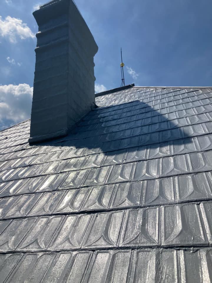 House Roof with Chimney — Athens, AL — Lagunas Painting LLC