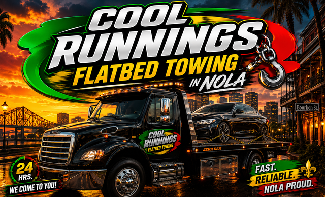 Flatbed towing for EVs, classics, and luxury vehicles in New Orleans