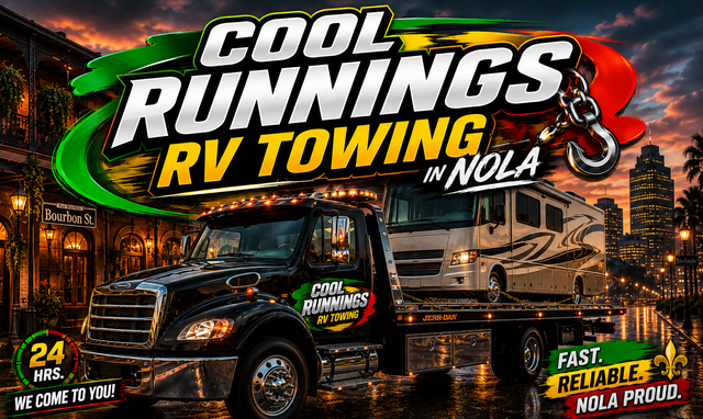 RV and motorhome towing in New Orleans, LA