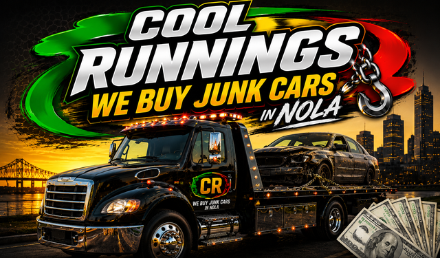 We buy junk cars in New Orleans — cash on the spot, free pickup