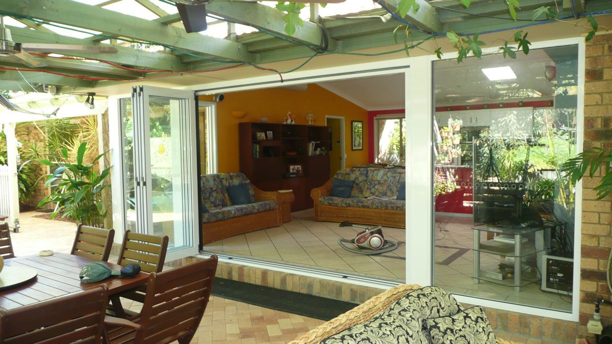 Aluminium Bi-Folding Door — Noosaville, QLD — Noosa Door Centre