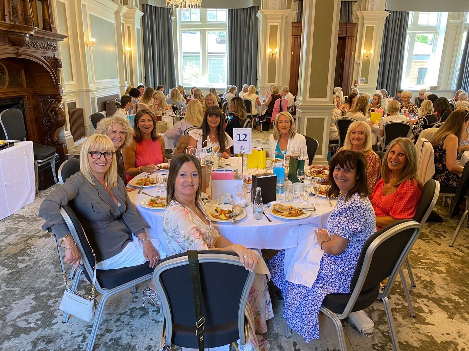 Friends of Alfie Martin lunch - a group of guests enjoying charity lunch