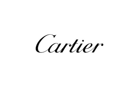 卡地亞 (Cartier) 標誌以優雅的字體呈現，背景為白色。