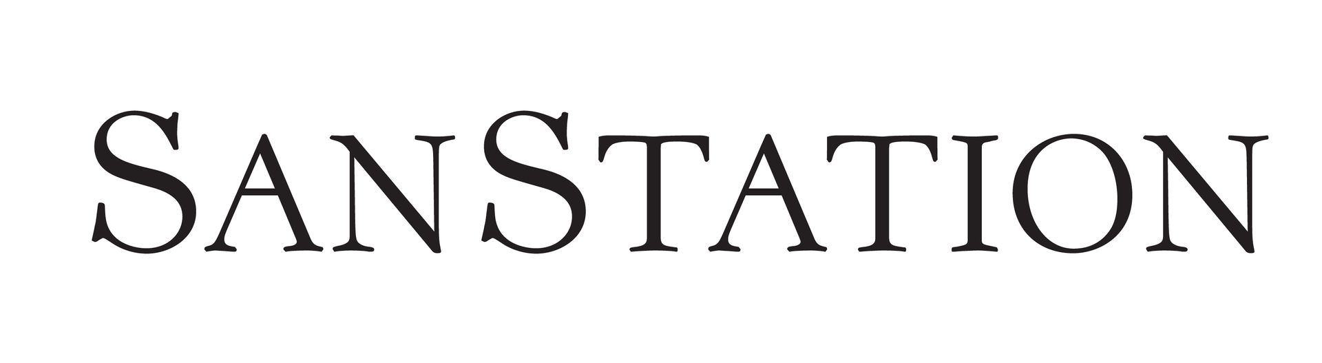 SanStation 文字標誌為黑色。
