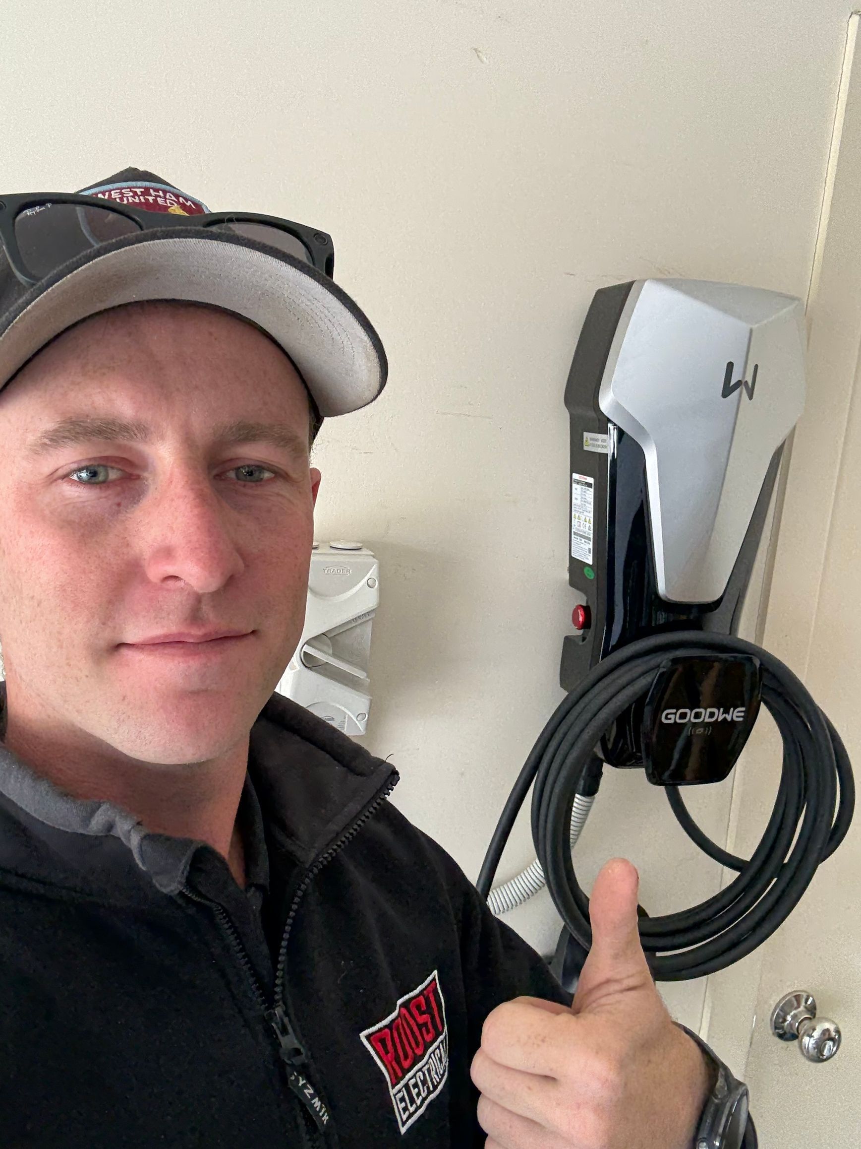 GoodWee EV charger installed in melton garage