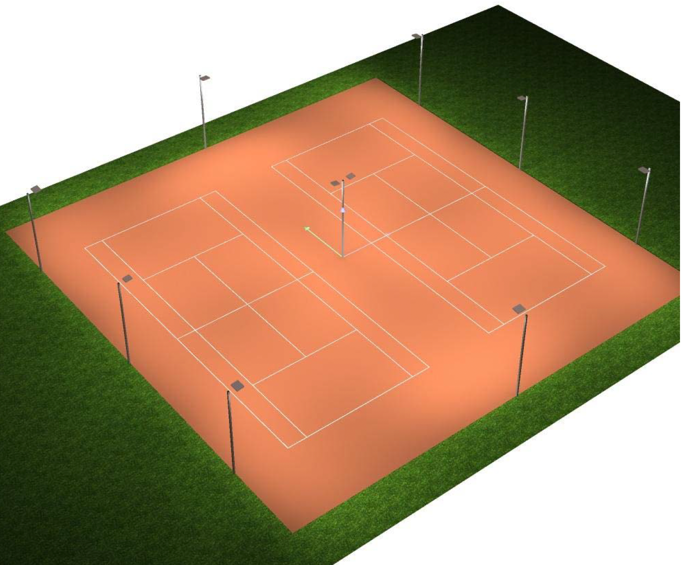 tennis court lighting engineering design