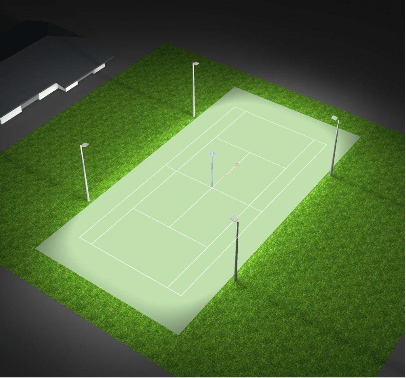 tennis court lighting engineering design