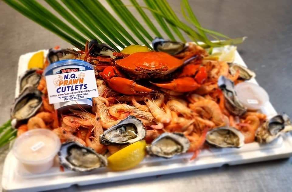 Shop Display For Sea Foods With Price Tag — Local Seafood Shop in Portsmith, QLD