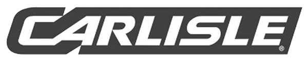 CARLISLE logo in white on a dark gray rectangular background.