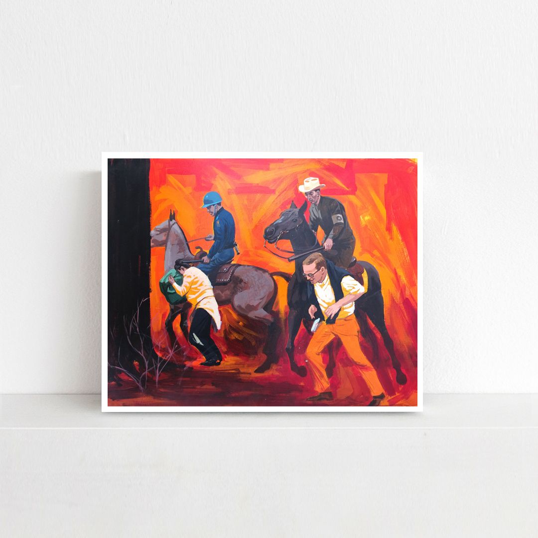 Mounted Paramilitary Attack Demonstrators - Open Edition