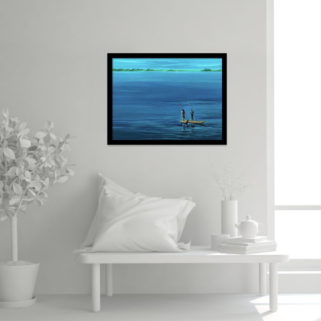 Reed Boats on Lake Chad - Limited Edition 60