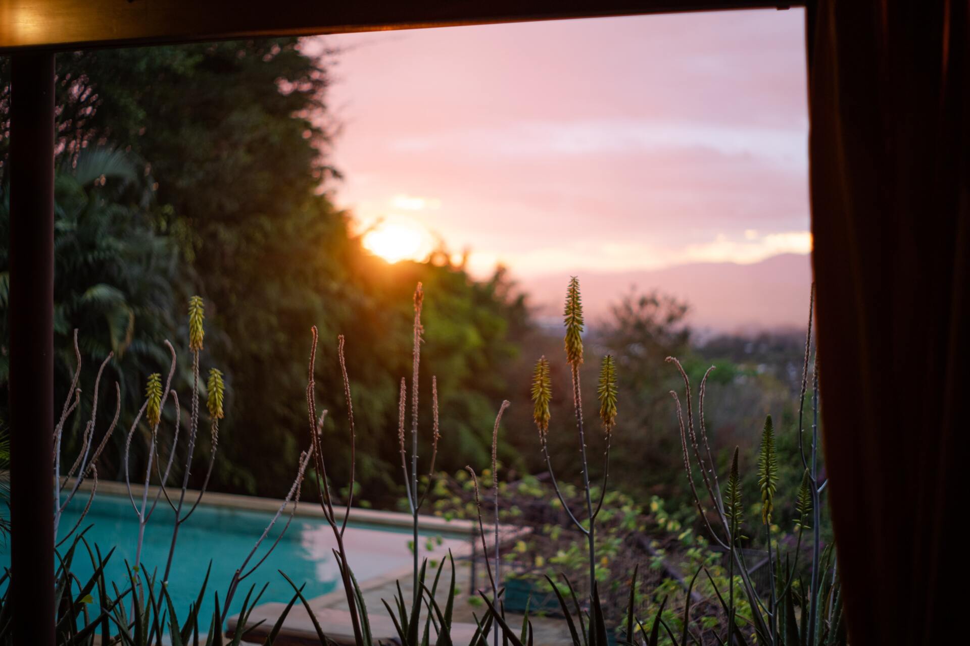 Swimming pool in the nature in Costa Rica