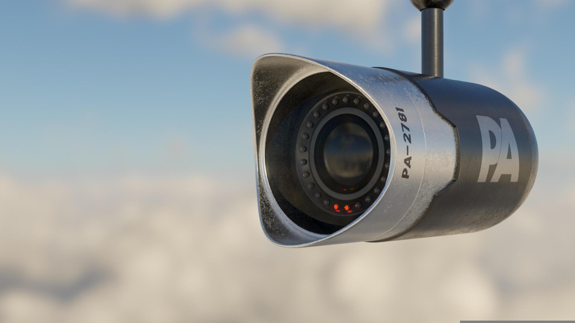 Suspended camera