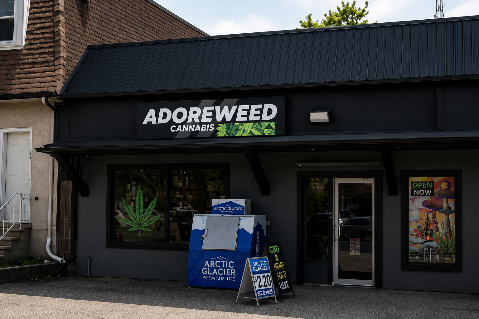Adoreweed Cannabis storefront on Lancaster St in Kitchener