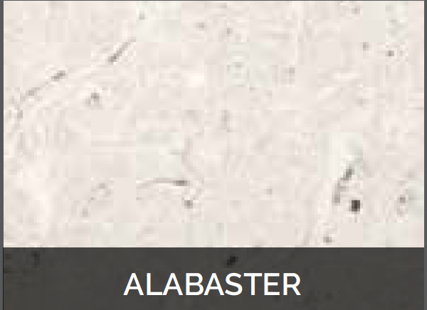 Alabaster is a white granite that looks like marble.