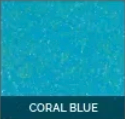 A close up of a blue background with the word coral blue on it.