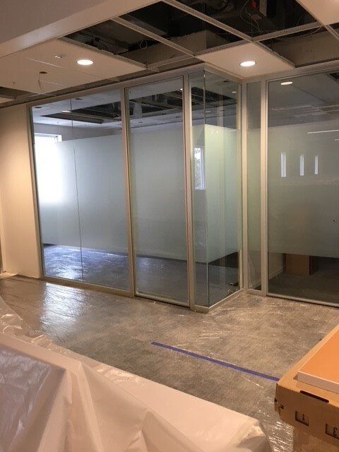 Commercial Window With Frosted Glass — Miami, FL — Solar Tint, Inc.