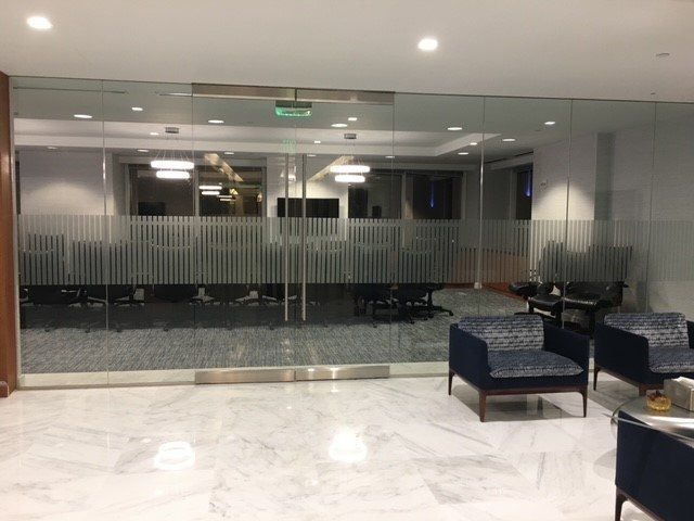 Lobby With Glass Door — Miami, FL — Solar Tint, Inc.
