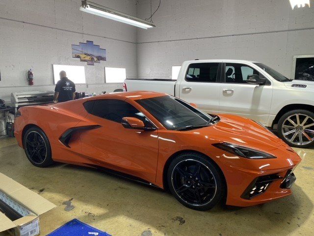 Orange Colored Sports Car — Miami, FL — Solar Tint, Inc.
