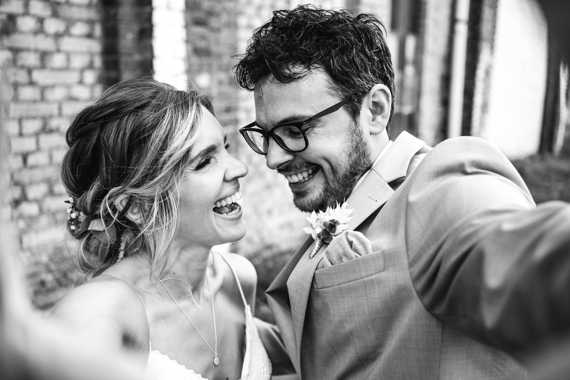 Happy Bride And Groom — North Andover, MA — Consignment Bridal & Prom LLC