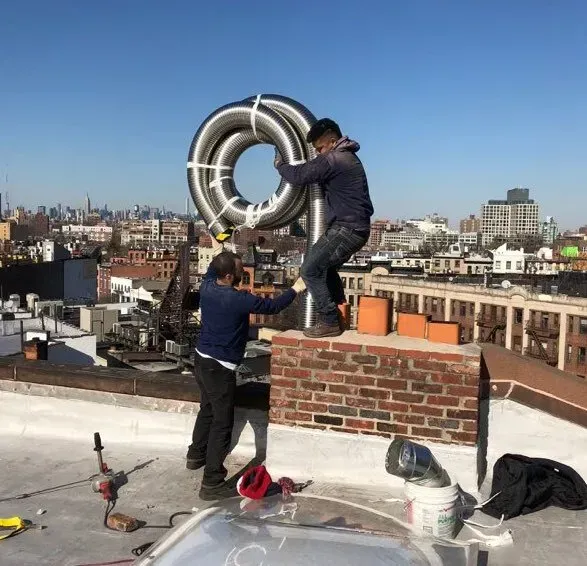 Chimney Liner gets replaced
