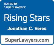 SuperLawyers Rising Star logo for Jonathan C. Veres