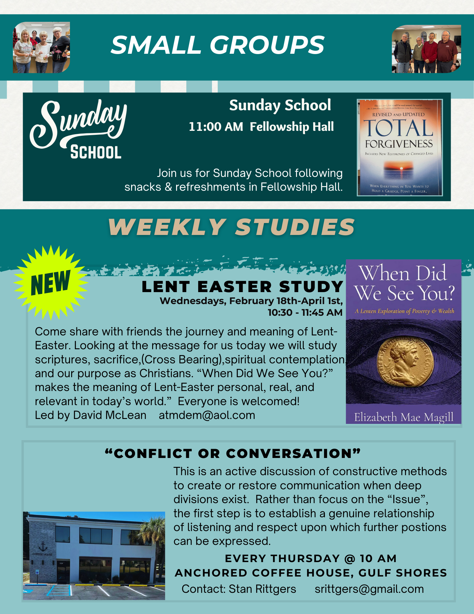 Church newsletter: Magnolia UMC, August 20, 2023; upcoming events and service details.