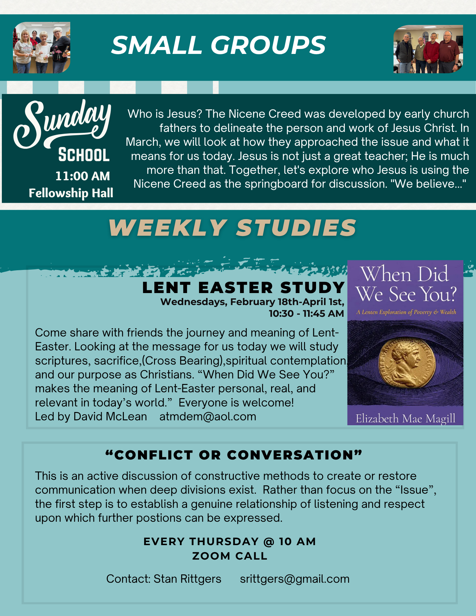 Church newsletter: Magnolia UMC, August 20, 2023; upcoming events and service details.