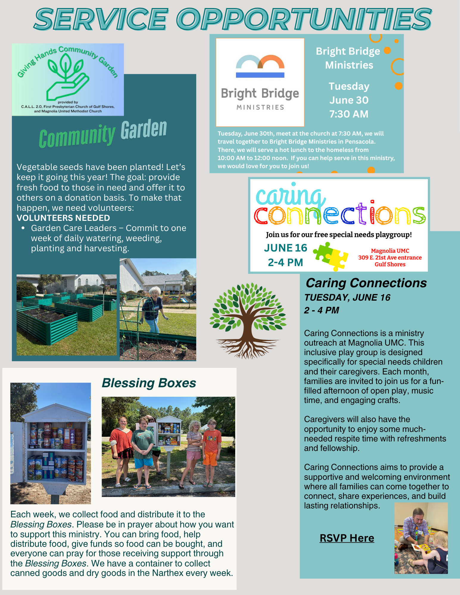 Church newsletter: Magnolia UMC, August 20, 2023; upcoming events and service details.