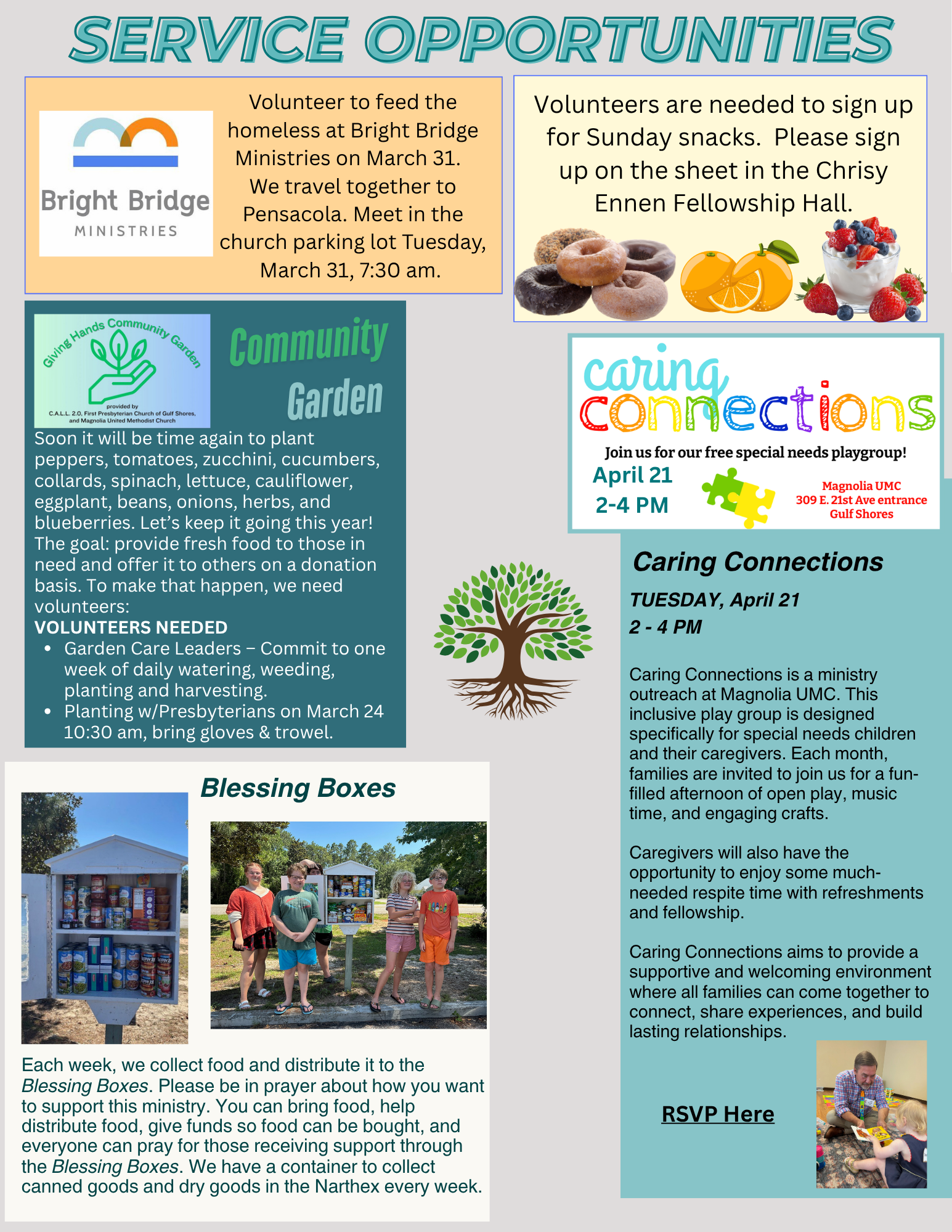 Church newsletter: Magnolia UMC, August 20, 2023; upcoming events and service details.