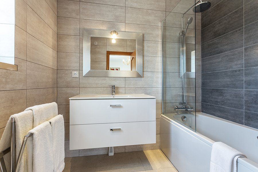 newly renovated bathroom in the house