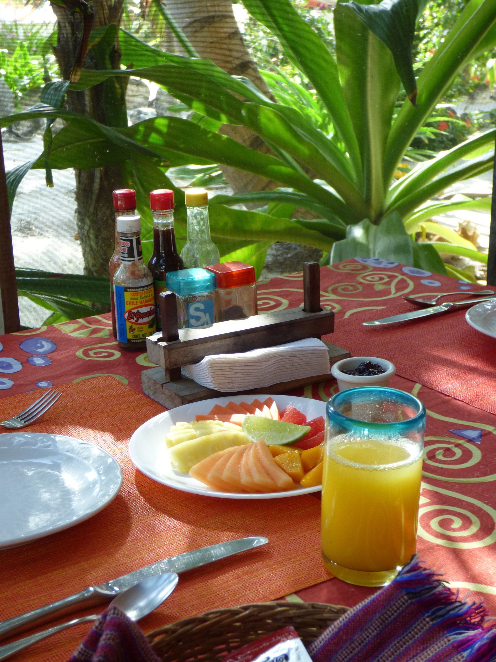 Breakfast at Mayan Beach Garden
