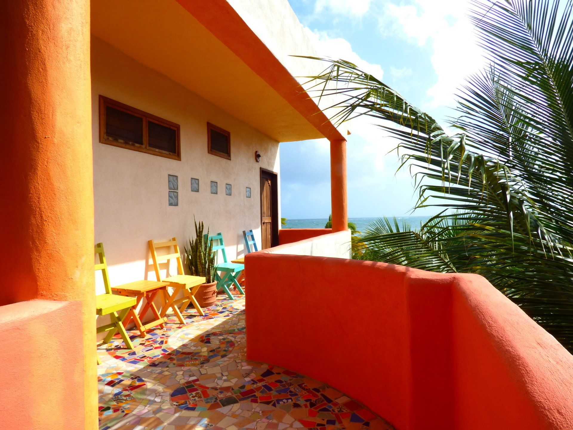Uxmal Caribbean Beachfront Balcony