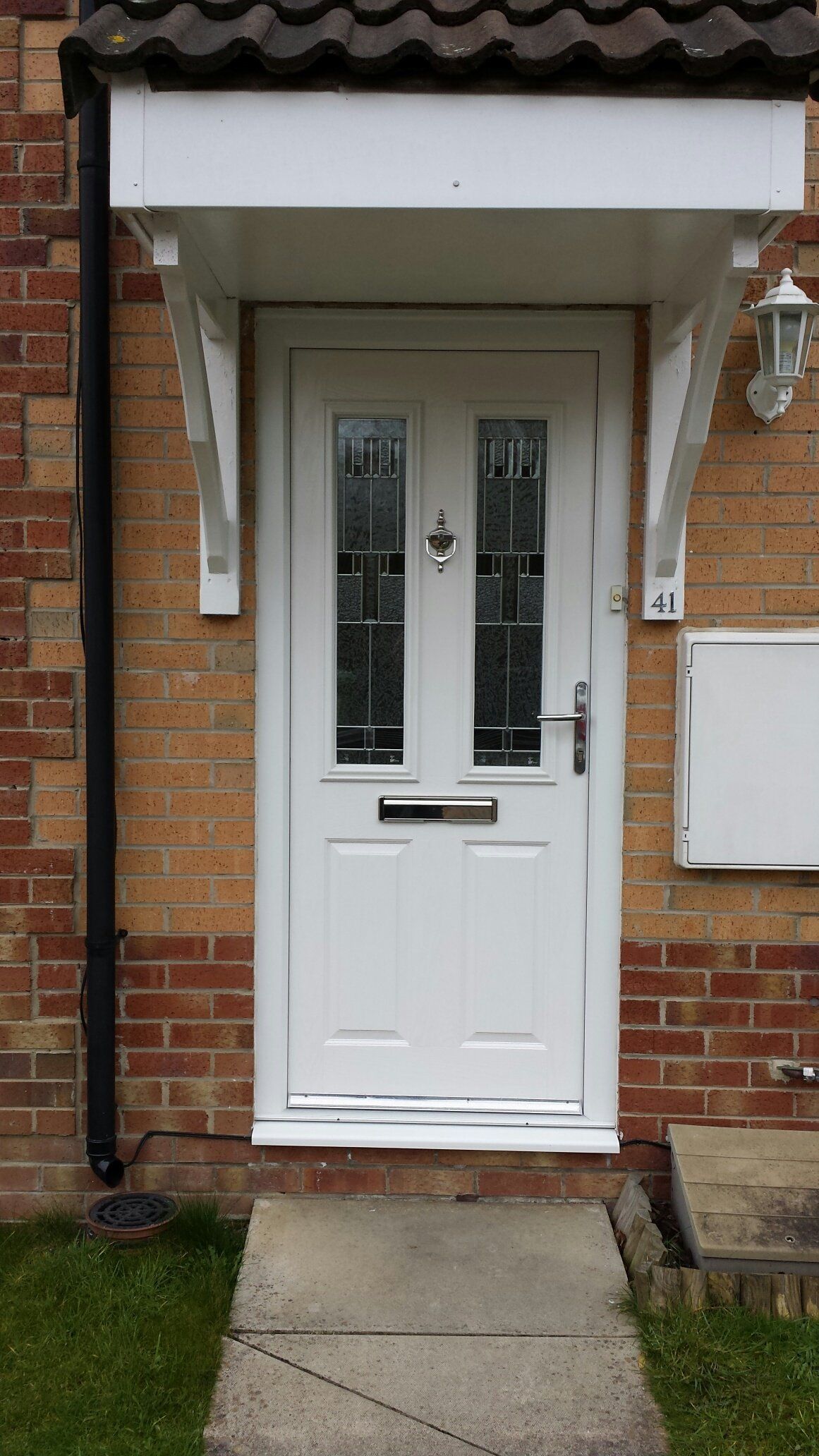 altmore white composite door prarie glass