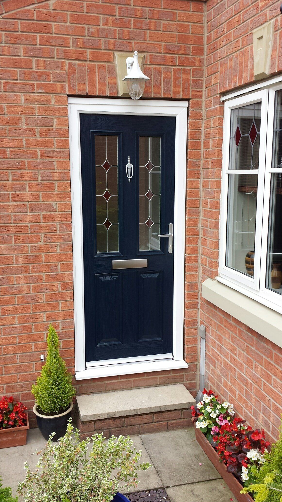 blue composite doorset