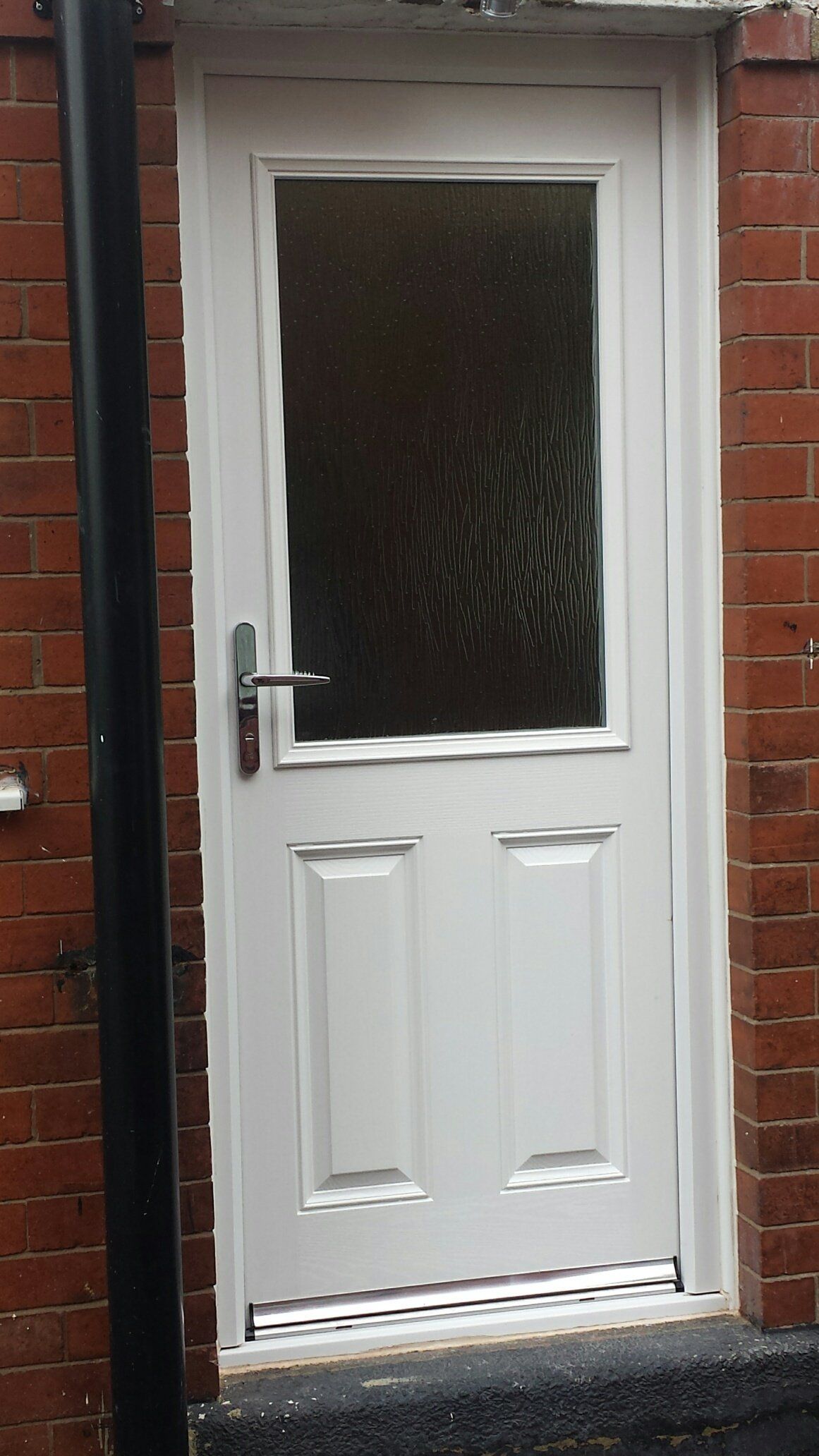 white composite door