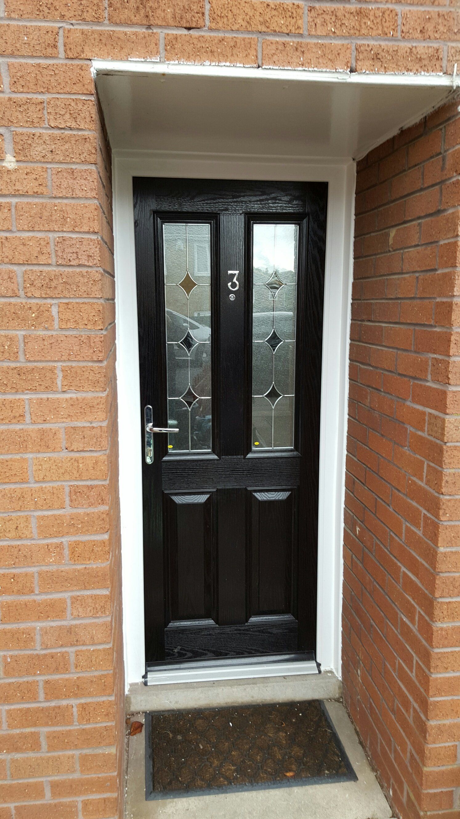 A black door