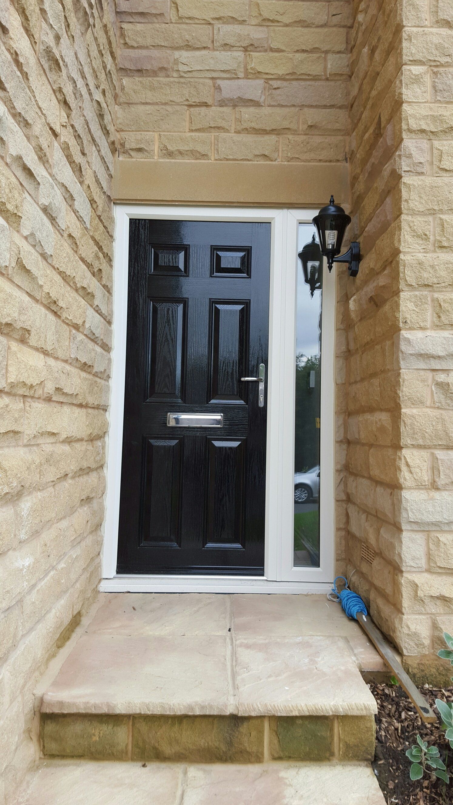 black composite door
