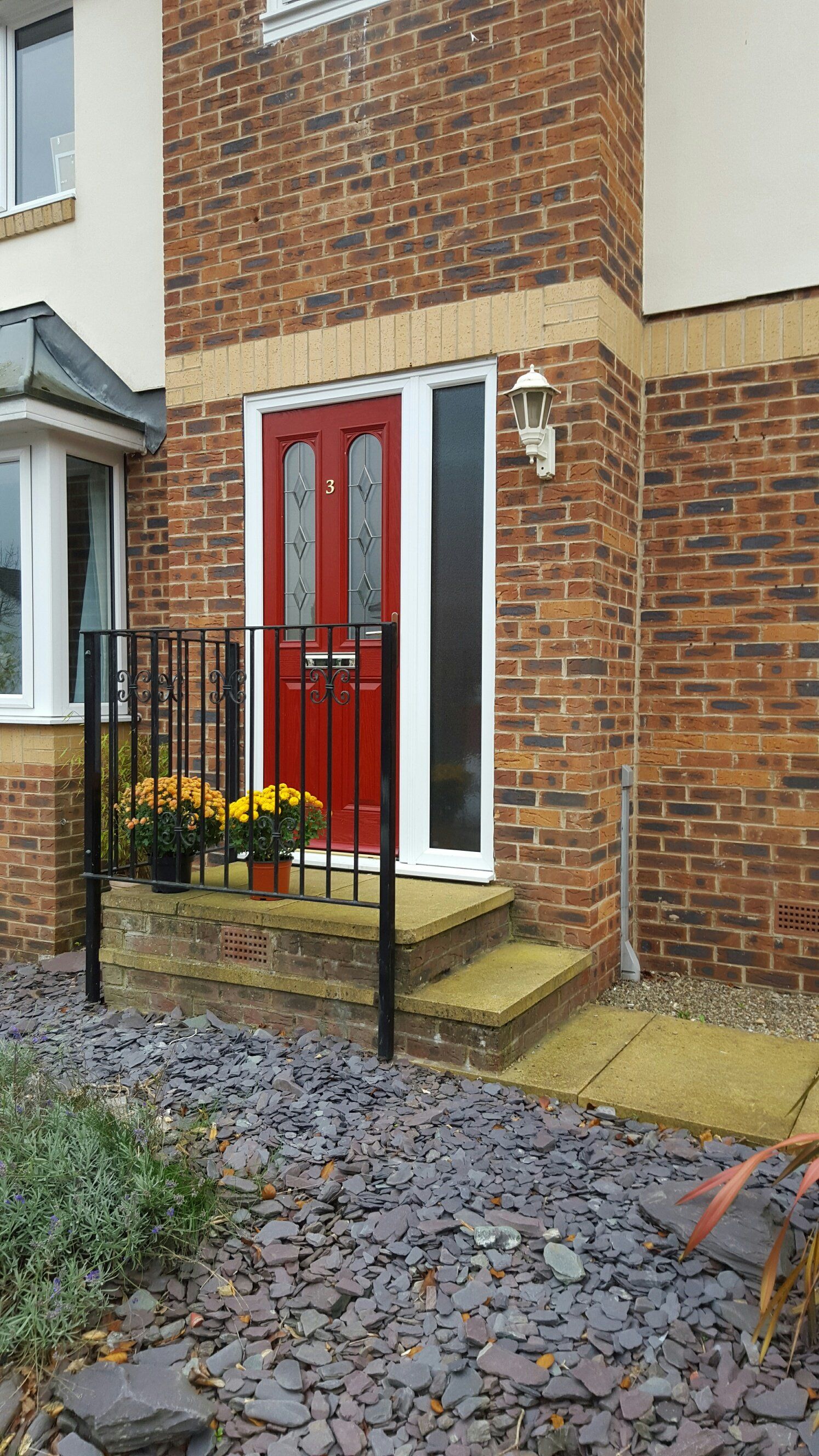 red composite door