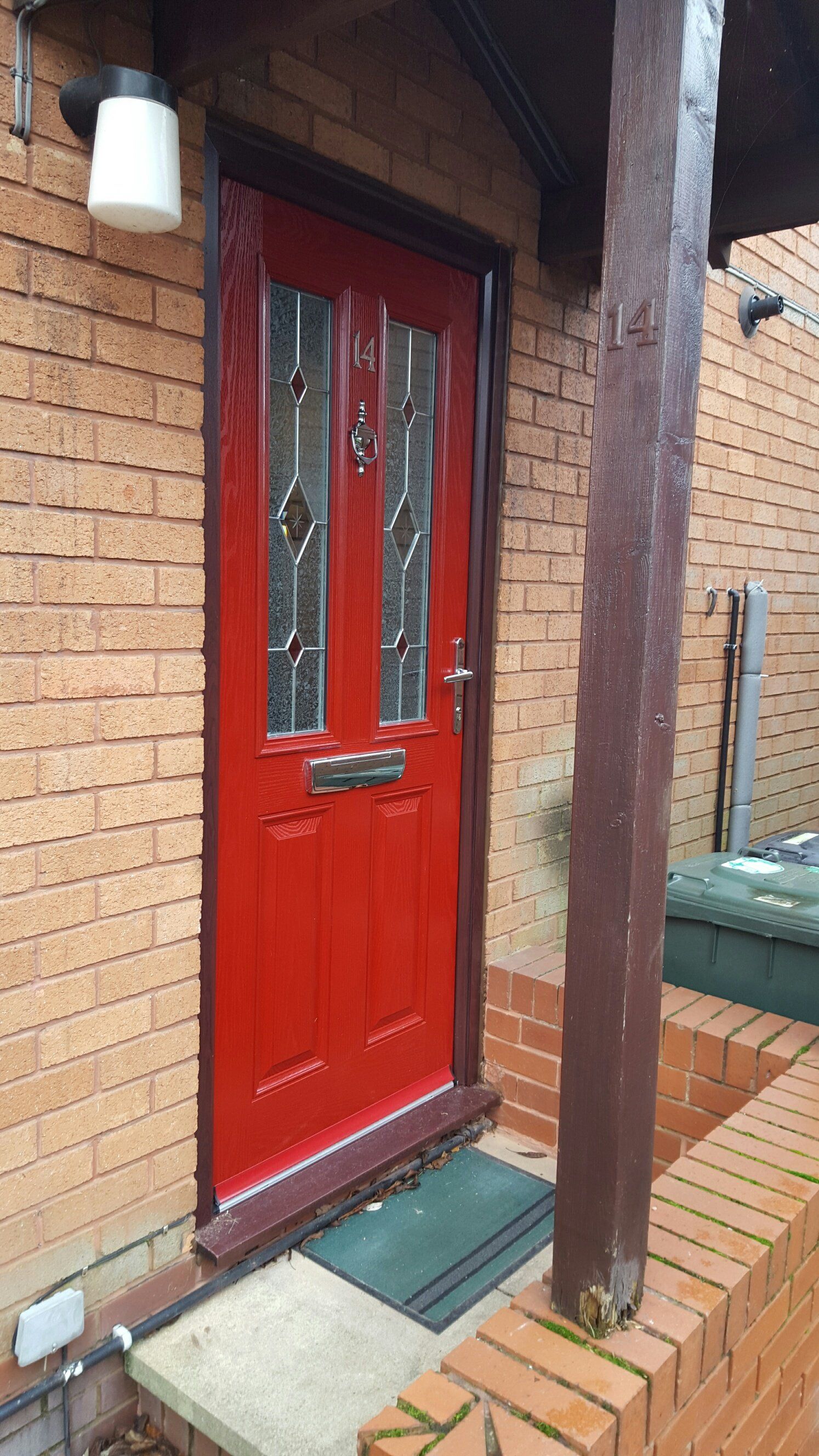 red composite door