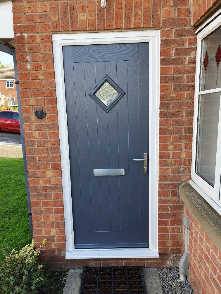 grey diamond composite doorset